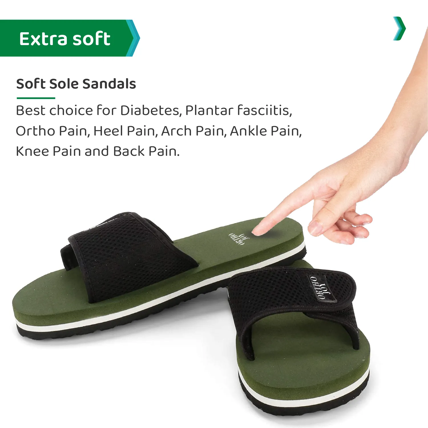 ORTHO JOY Extra Soft Doctor Slippers for Men/Flip-flops.