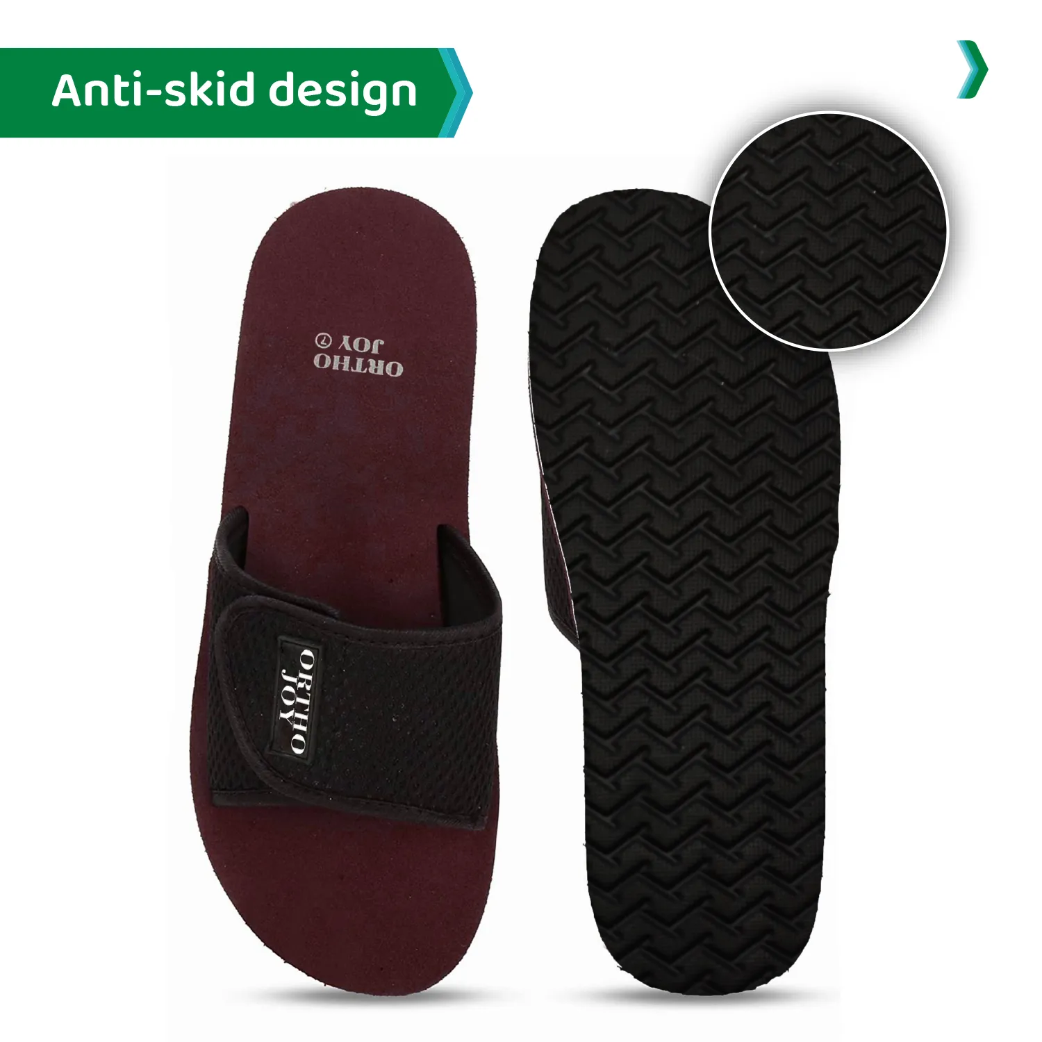 ORTHO JOY Extra Soft Doctor Slippers for Men/Flip-flops.