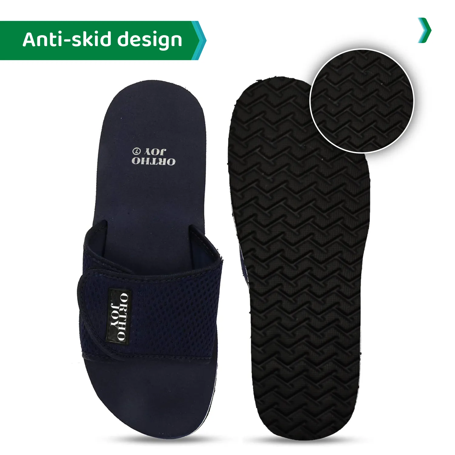 ORTHO JOY Extra Soft Doctor Slippers for Men/Flip-flops.