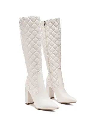 Quilt Knee High Boots - Online Exclusive