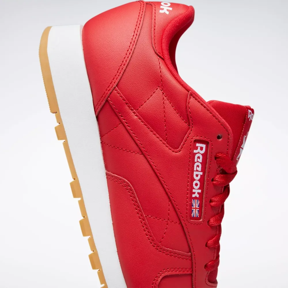 Reebok Men's Classic Leather Shoes - Vector Red / Ftwr White / Rubber Gum