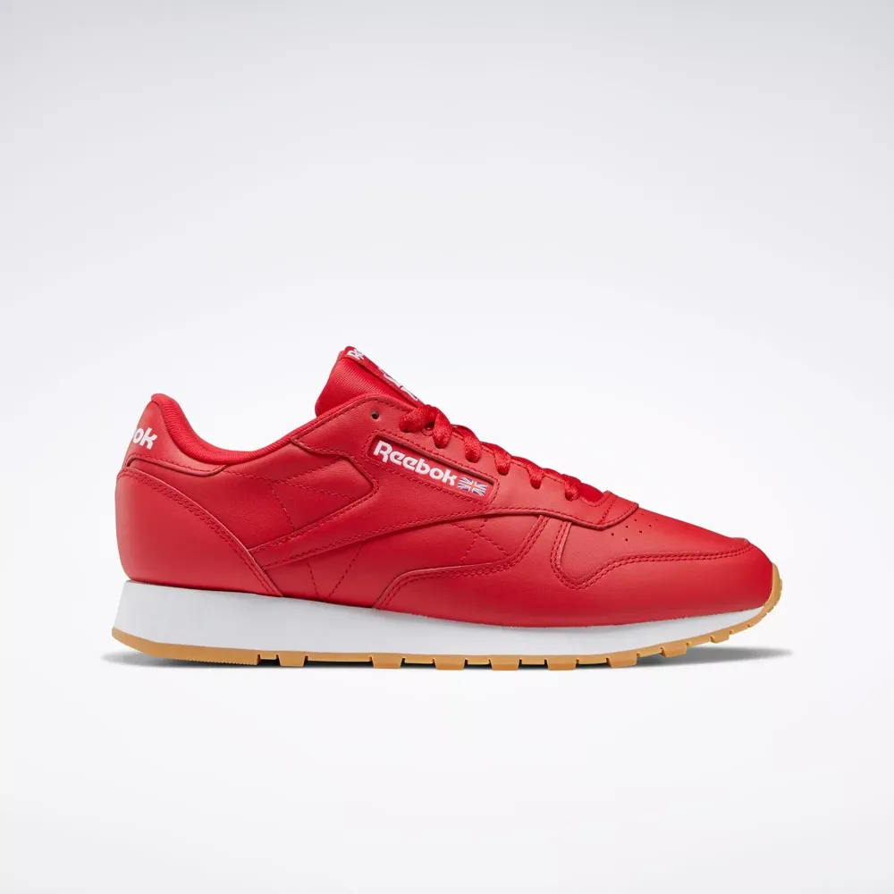 Reebok Men's Classic Leather Shoes - Vector Red / Ftwr White / Rubber Gum