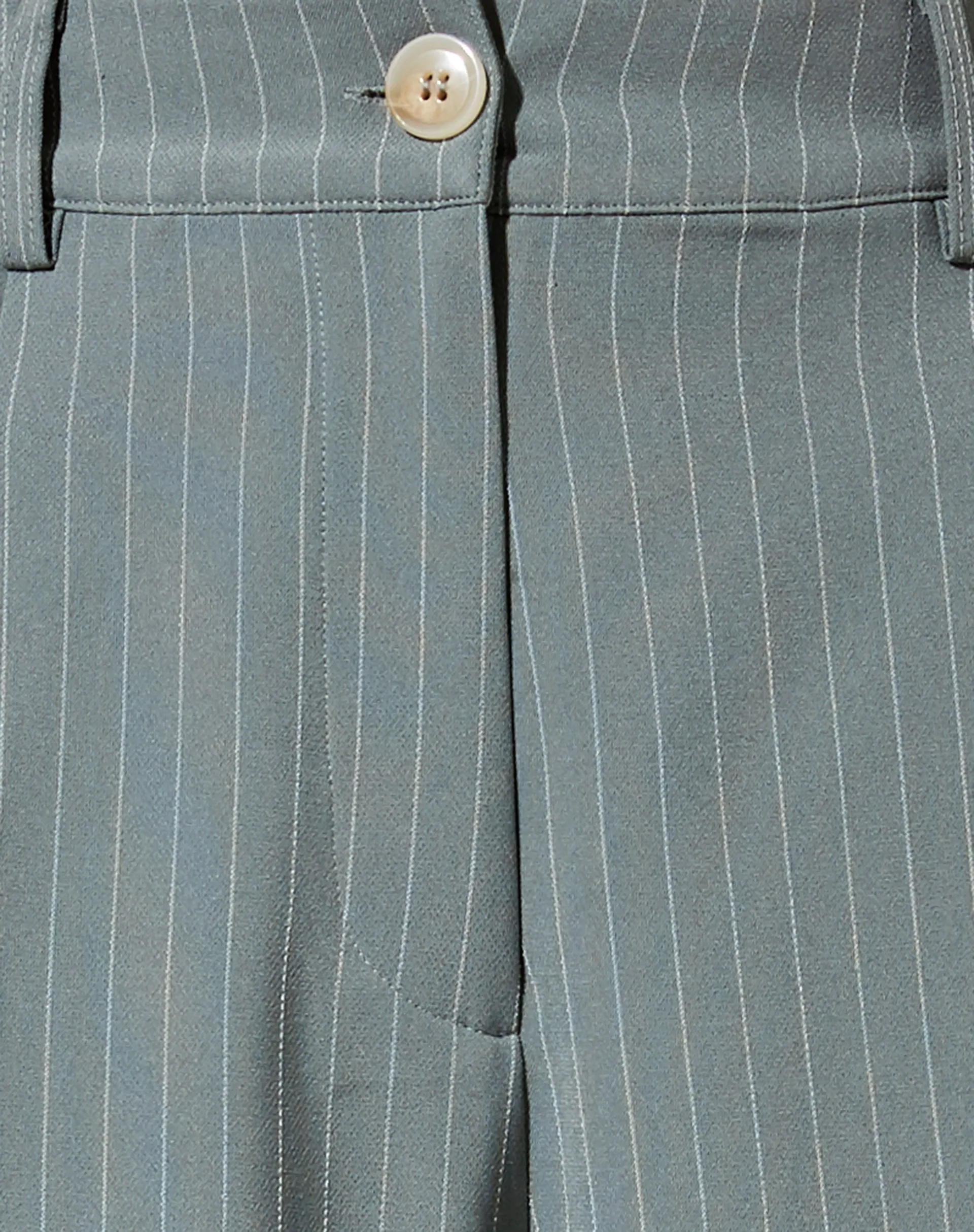 Sakila Trouser in Pinstripe Sage