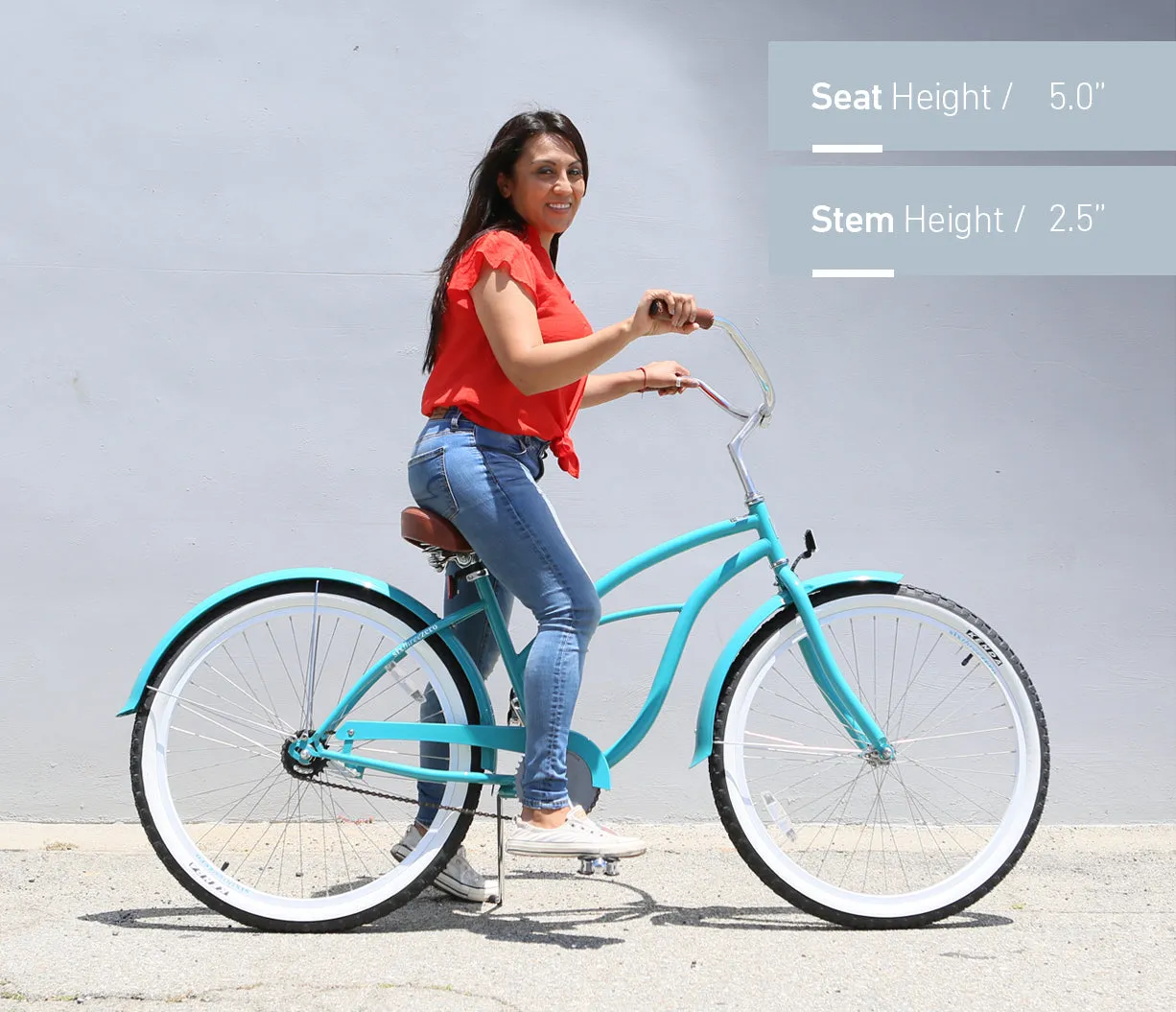 sixthreezero Breathe Women's 26" 7 Speed Beach Cruiser Bicycle