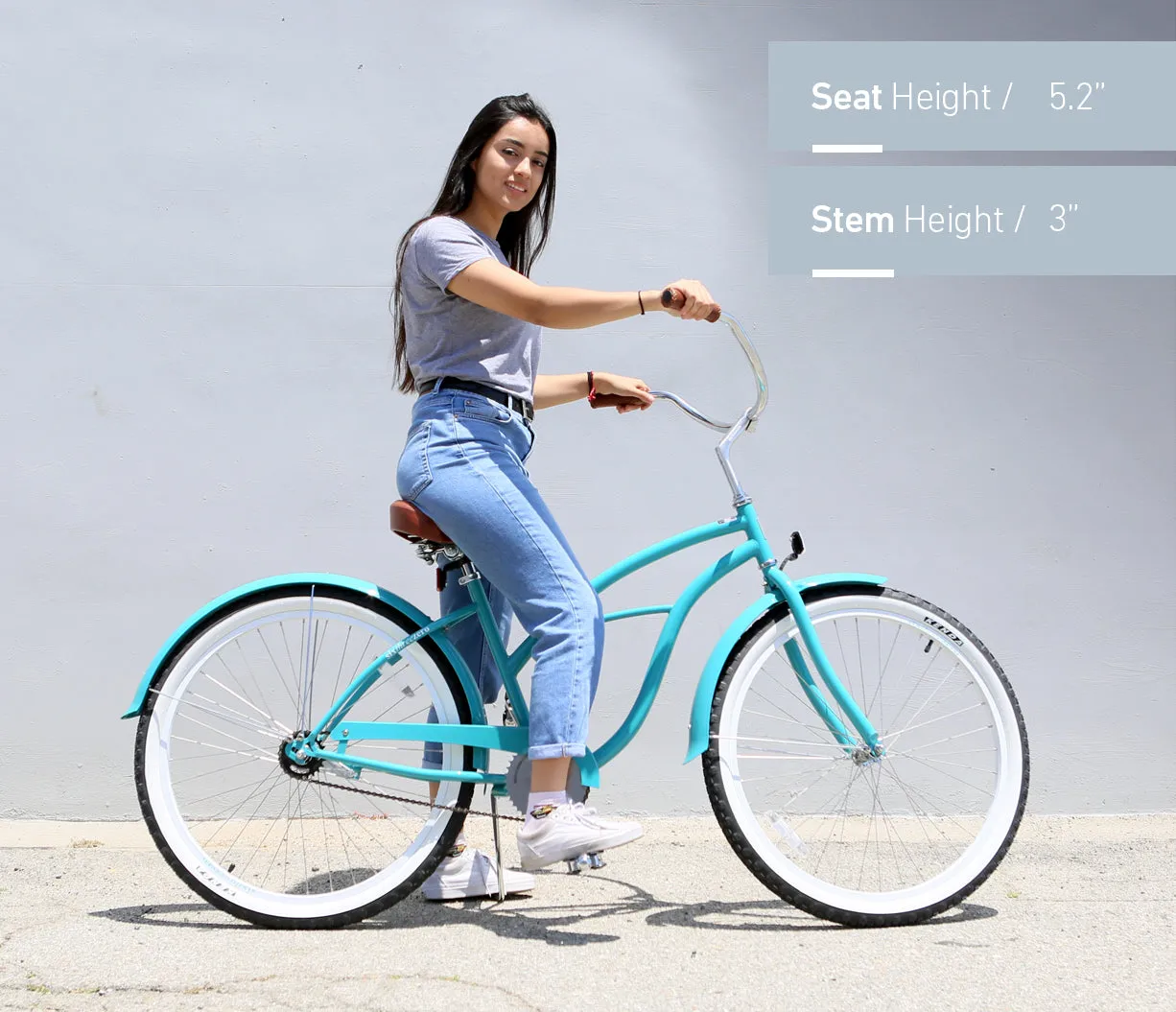 sixthreezero Classic Edition 7 Speed Women's Beach Cruiser Bicycle