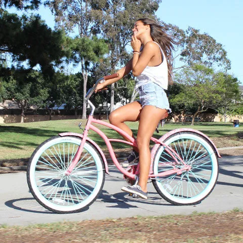 sixthreezero Paisley 3 Speed 26" Women's Beach Cruiser Bike