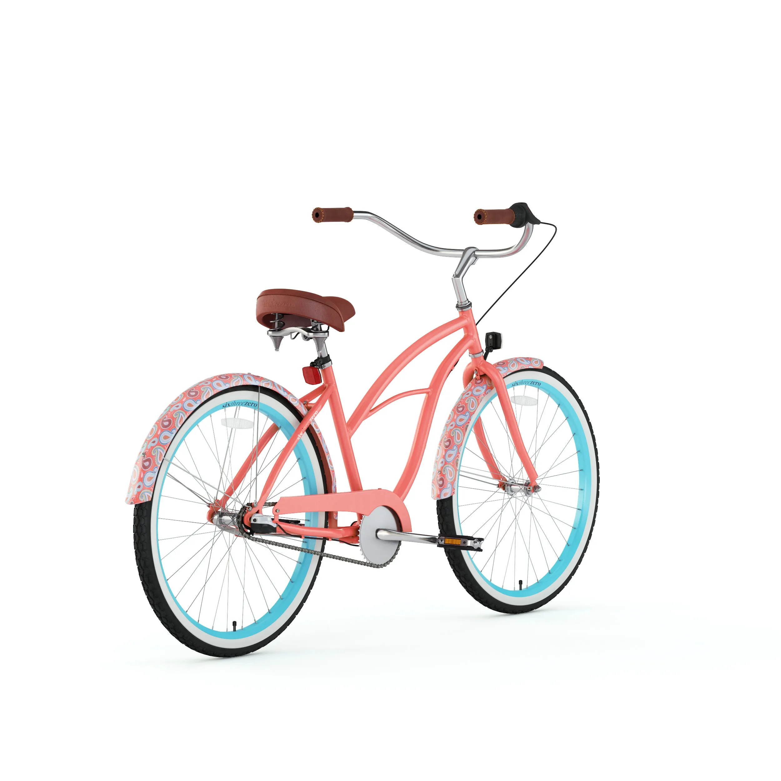 sixthreezero Paisley 3 Speed 26" Women's Beach Cruiser Bike