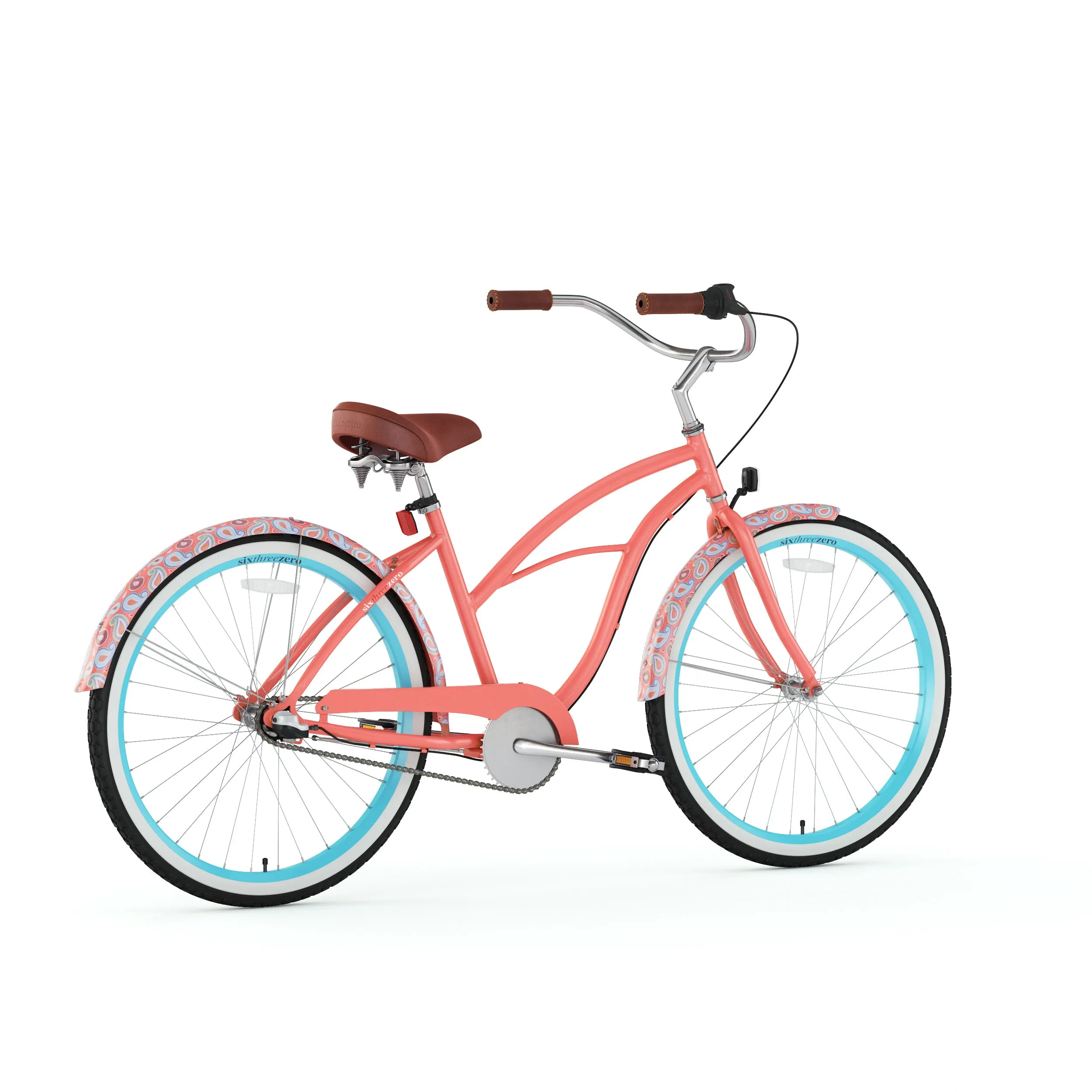 sixthreezero Paisley 3 Speed 26" Women's Beach Cruiser Bike