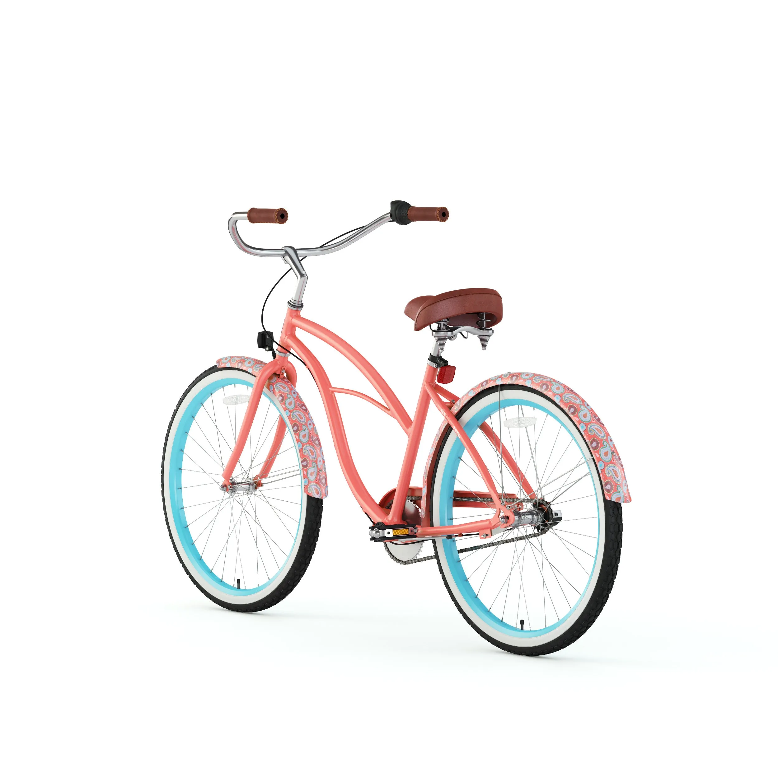 sixthreezero Paisley 3 Speed 26" Women's Beach Cruiser Bike