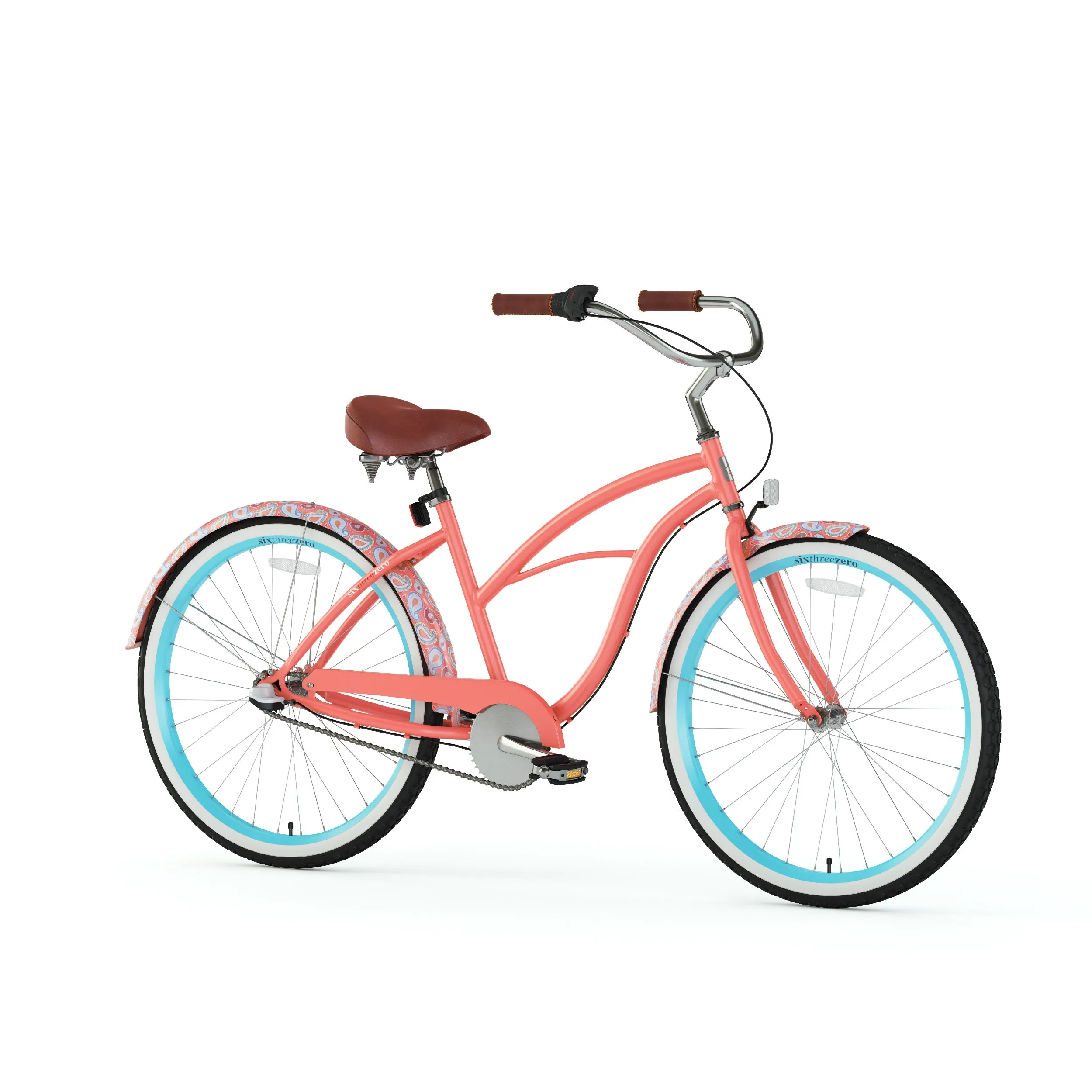 sixthreezero Paisley 3 Speed 26" Women's Beach Cruiser Bike