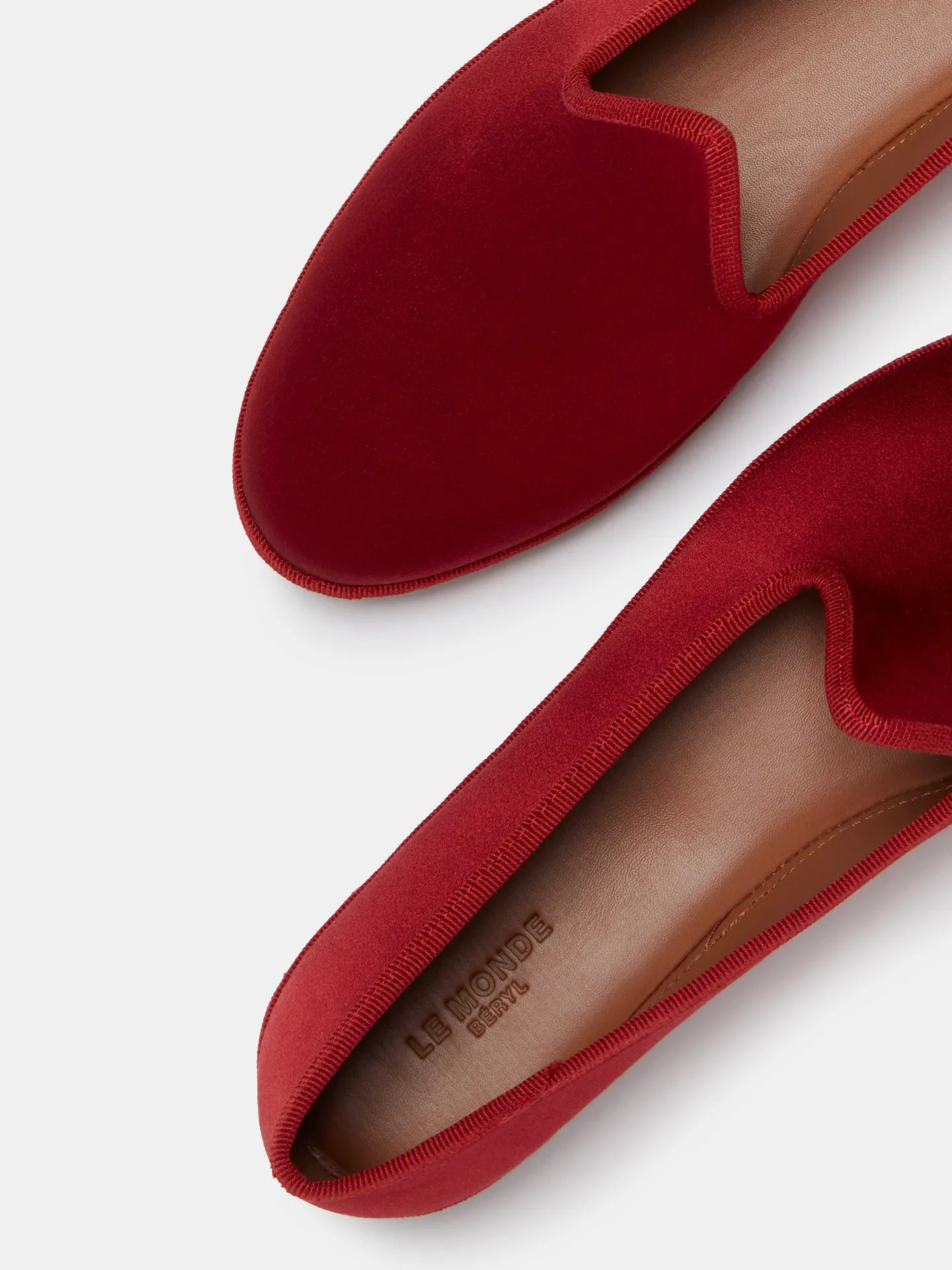 Soft Venetian Slipper / Scarlet Red Satin