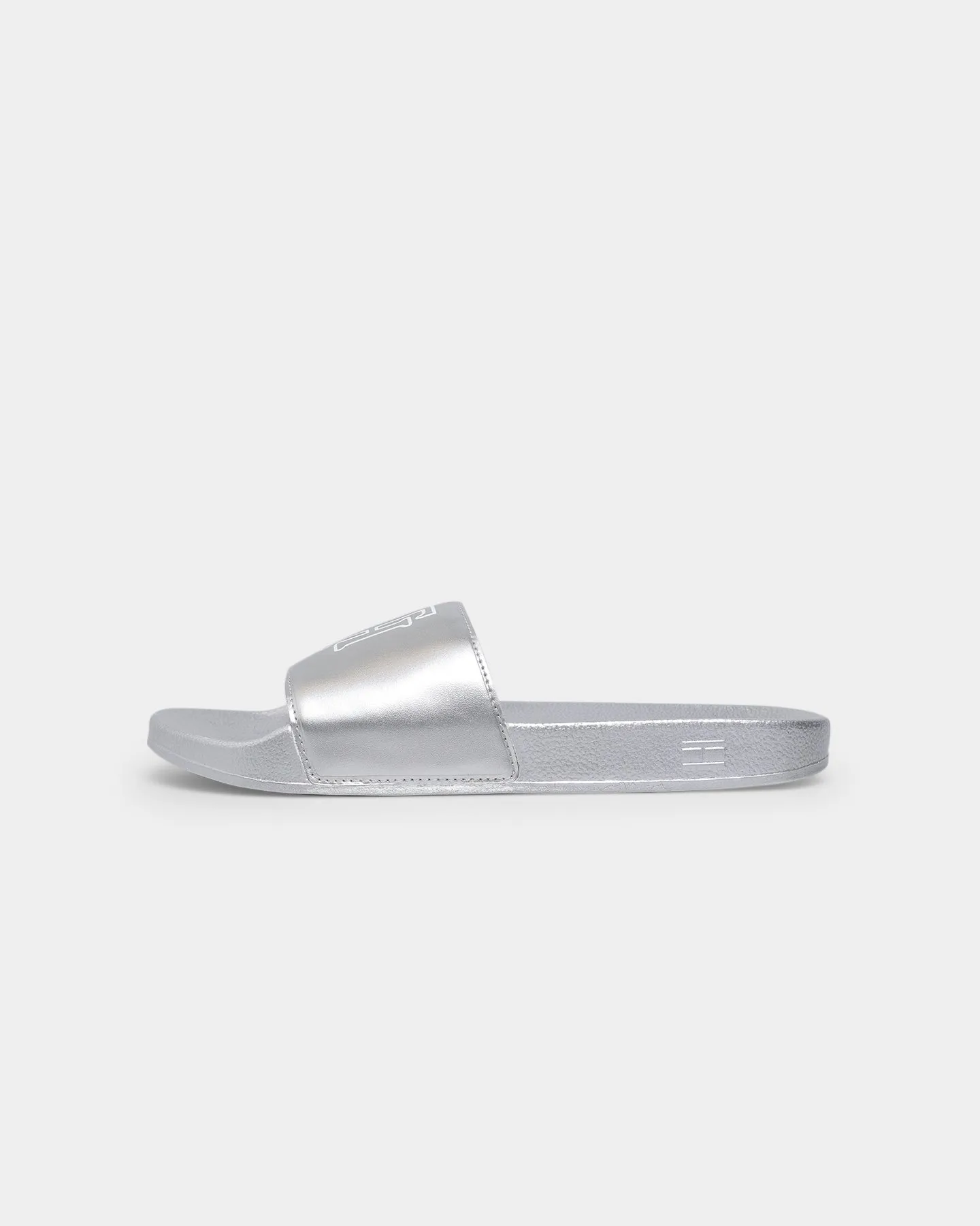 Tommy Jeans Women's Mono Metallic Pool Slides Silver