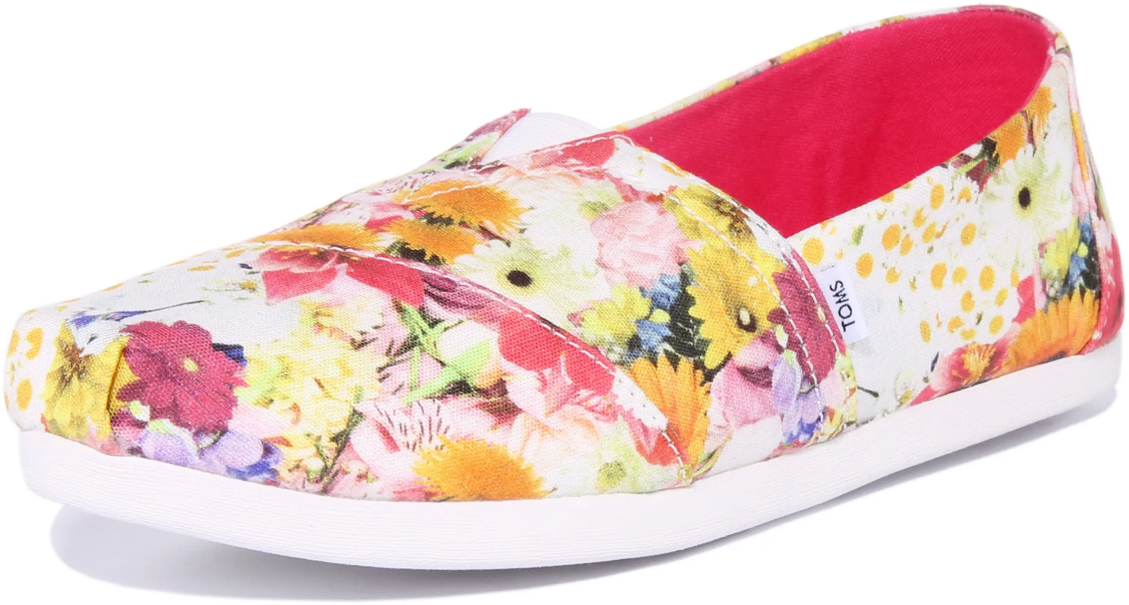 Toms Alpargata In White Floral For Women