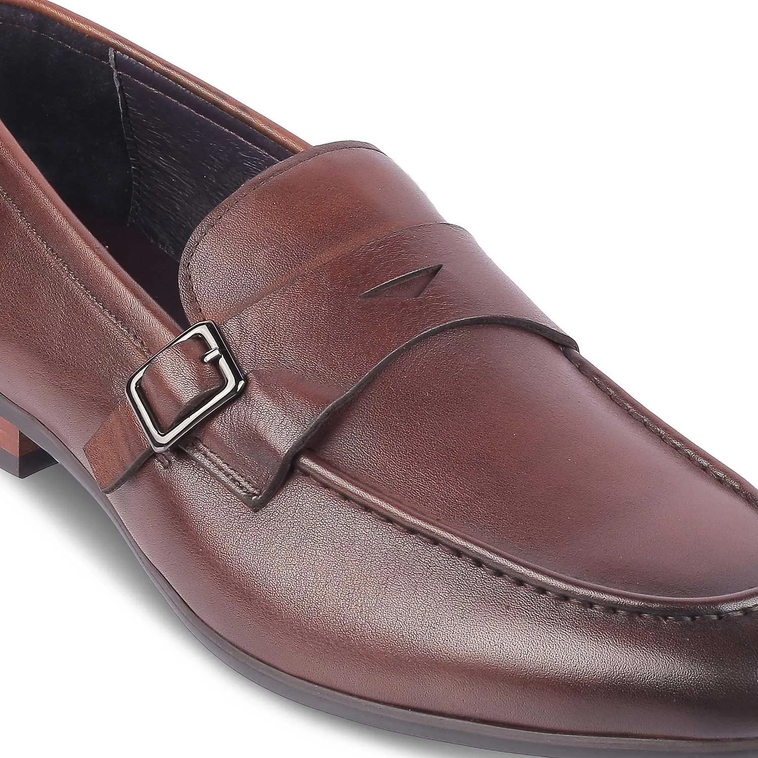 Tresmode Neno Brown Men's Leather Loafers