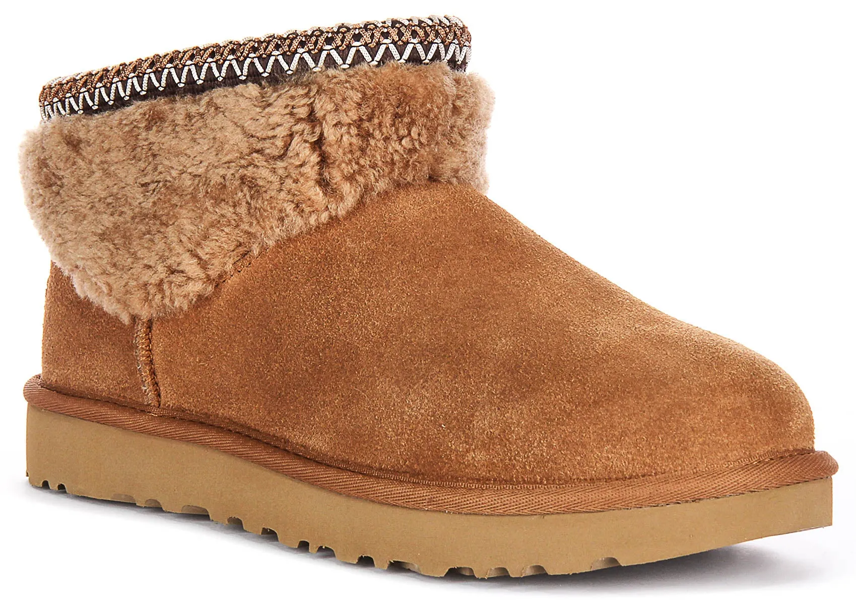 Ugg Australia Ultra Mini Curly In Chestnut For Women