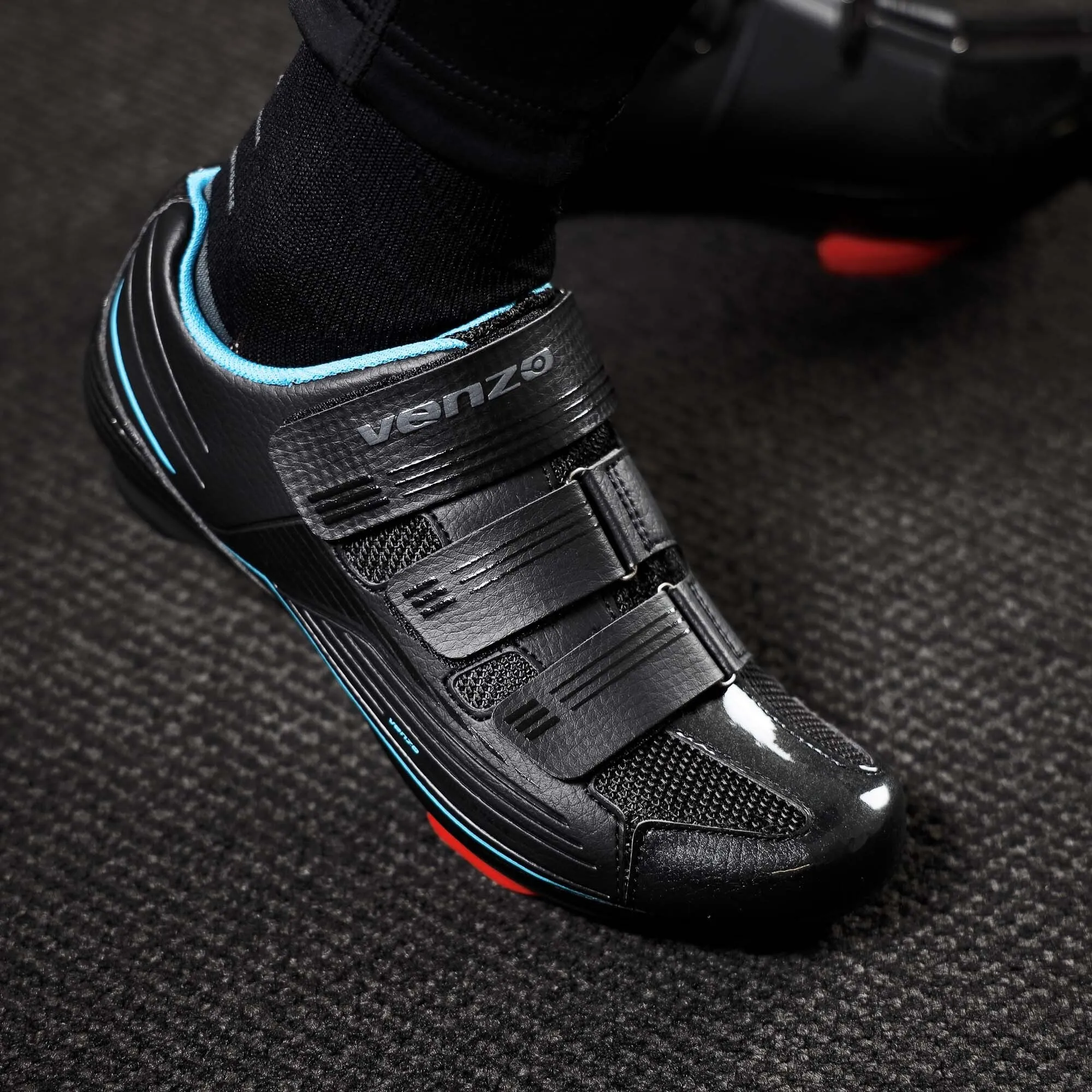 Venzo Bike Bicycle Women's Road Cycling Riding Shoes - Compatible with Peloton LOOK Delta & for Shimano SPD-SL - Perfect for Indoor Road Racing & Indoor Exercise Bikes 42