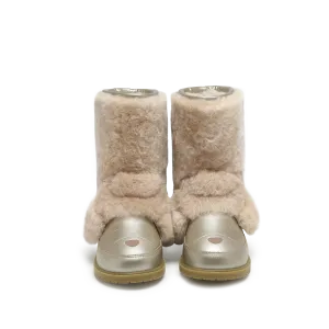 Wadudu Exclusive Boots | Poodle | Light Beige Sheep Wool