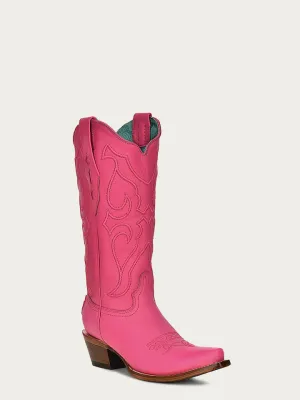 Wm Fuchsia Embroidery Boot