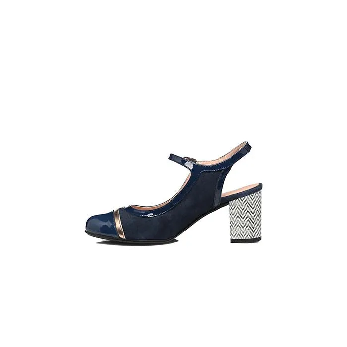 Womens Dorking Rodin Slingback in Lamina Blue