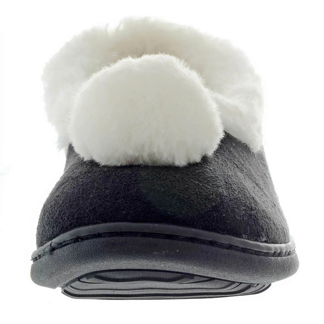 Womens Full Slippers Microsuede Soft Fur Lining Non-Slip