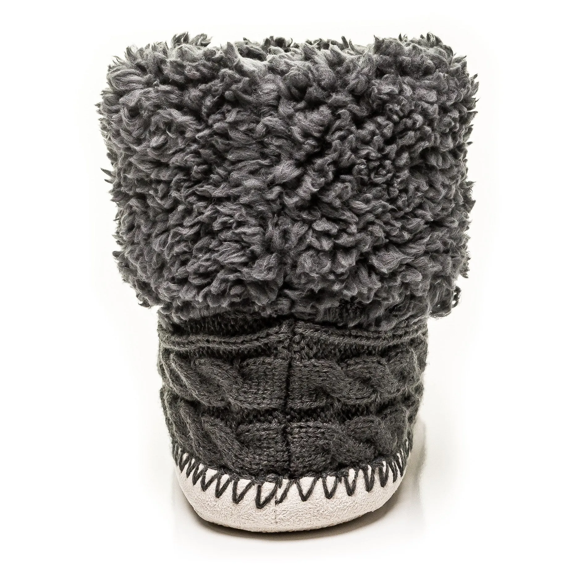 Women's Fuzzy Delight Cable Knit Indoor Short Boot Slippers