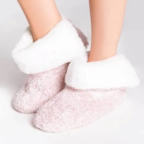 Women's PJ Salvage | Plush Bootie Slippers | Rose Quartz