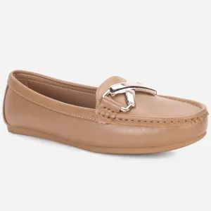 Womens "ISABEL" Flat Comfy Slide In Moccasins