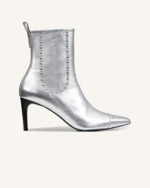 Zoe Silver Heeled Boot